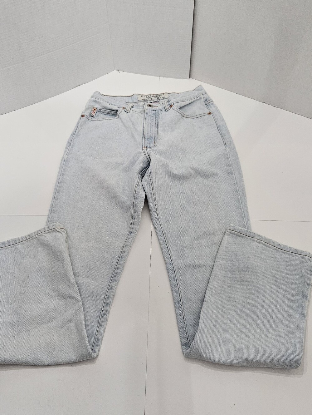 Vintage 90s Guess Jeans Light Wash Straight Leg 28